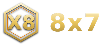 8x7 logo